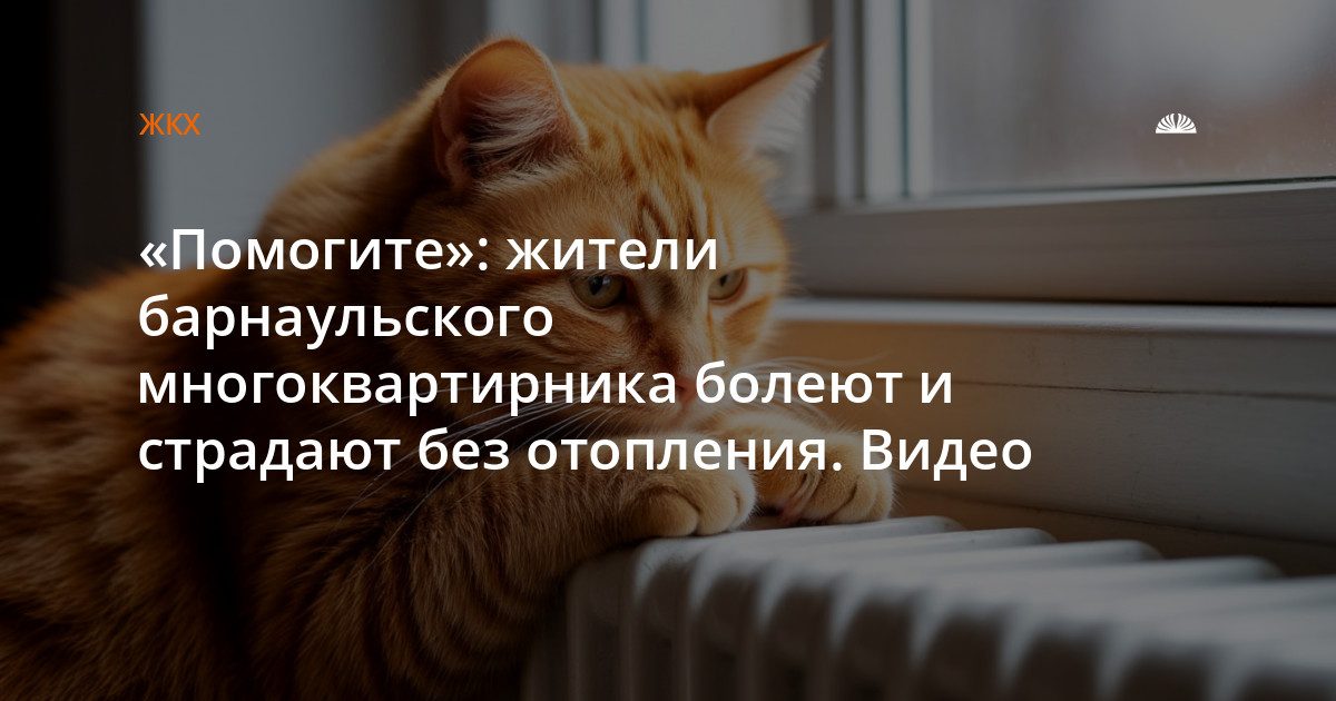 На Максима Горького, 44 в Барнауле до сих пор не включили отопление