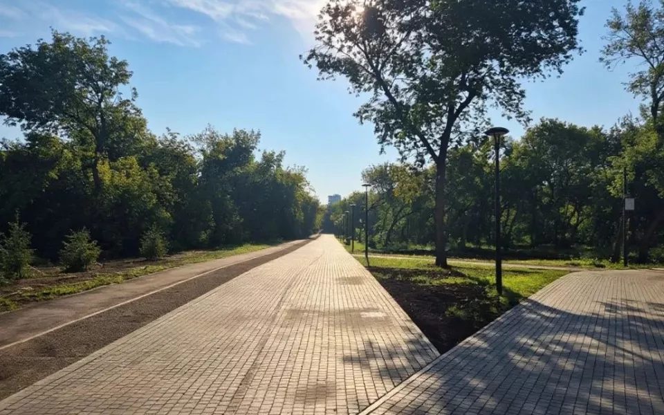 Благоустройство бывшего парка имени Ленина в Барнауле на 87%