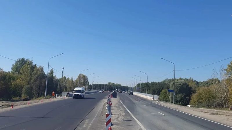 Мост через Лосиху открыли для движения по всем полосам