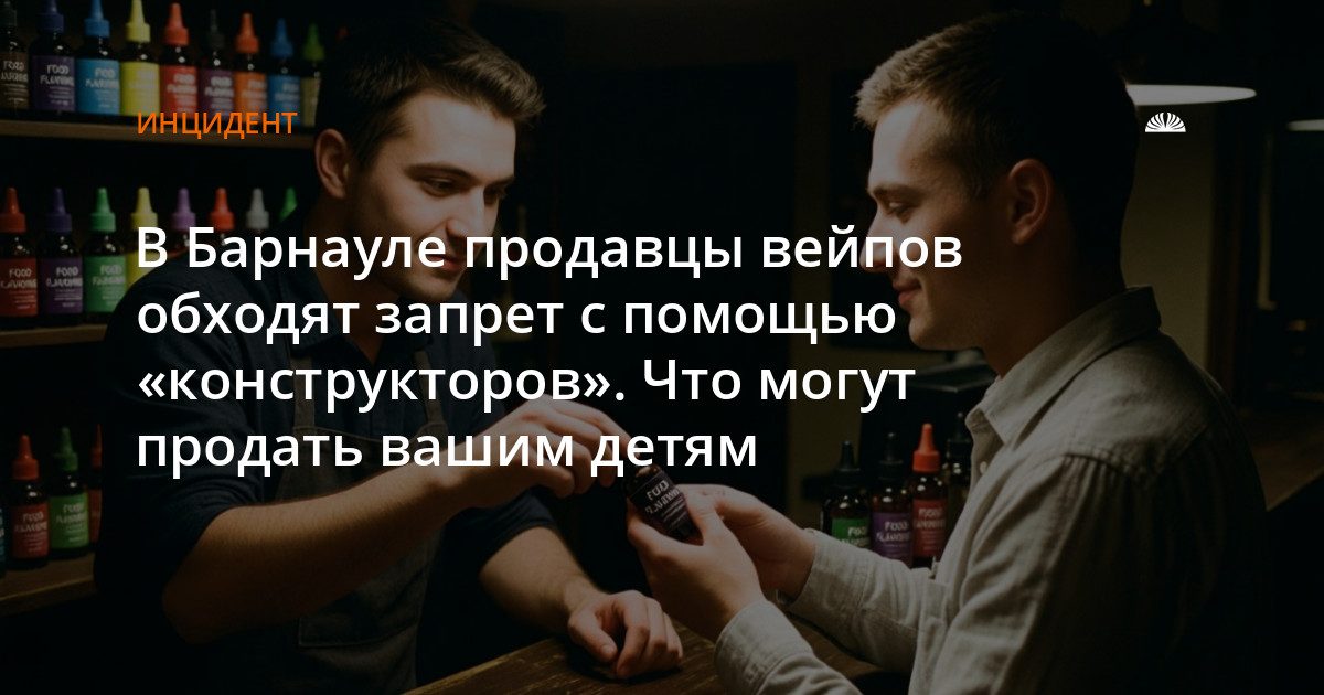 Барнаульские вейп-шопы продают никотин под видом ароматизаторов