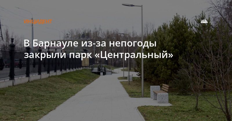 В Барнауле из-за сильного ветра закрыли парк «Центральный»