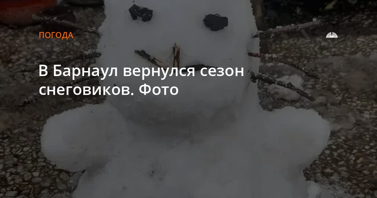 В Барнауле во дворах появились снеговики, мини-чебурашки и коты