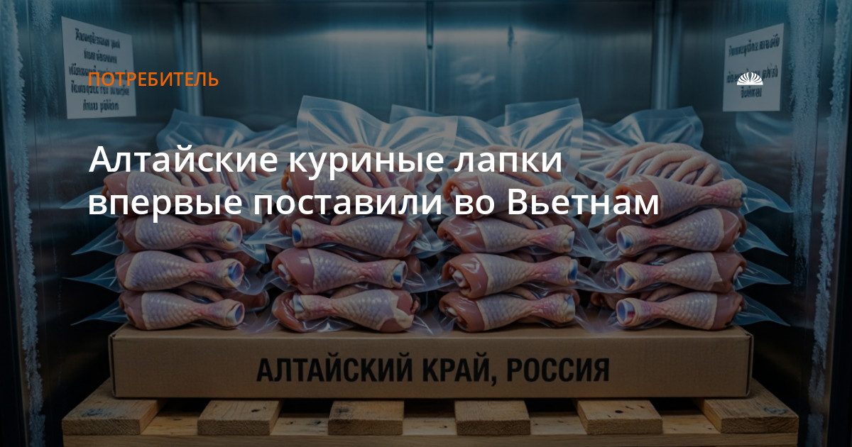 Алтайские куриные лапки впервые поставили во Вьетнам