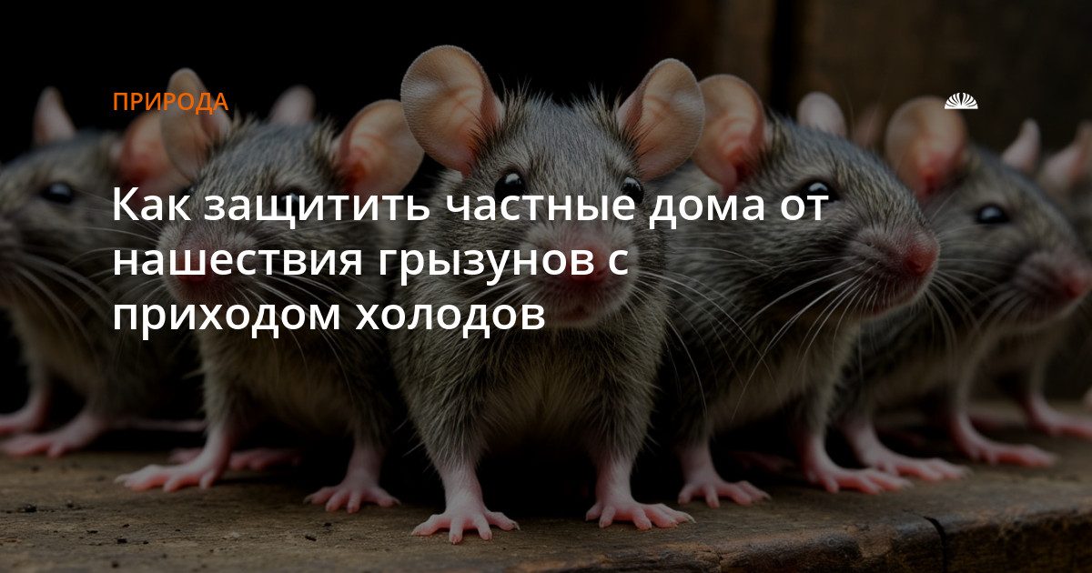 Как защитить частный дом от грызунов с наступлением холодов