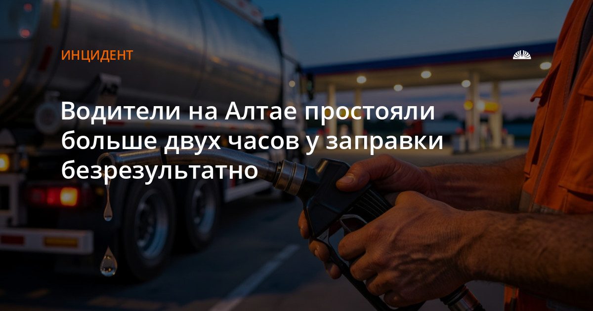 Водители два часа ждали у заправки, но так и не получили топливо