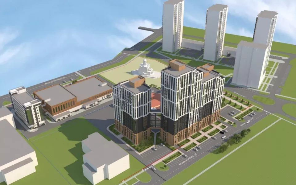 В переделанном квартале Барнаула построят жилой комплекс из трёх домов