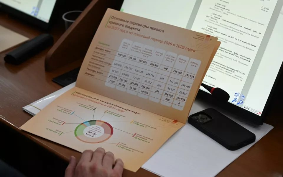 Бюджет Алтайского края на 2027 год принят в первом чтении почти на уровне прошлого года