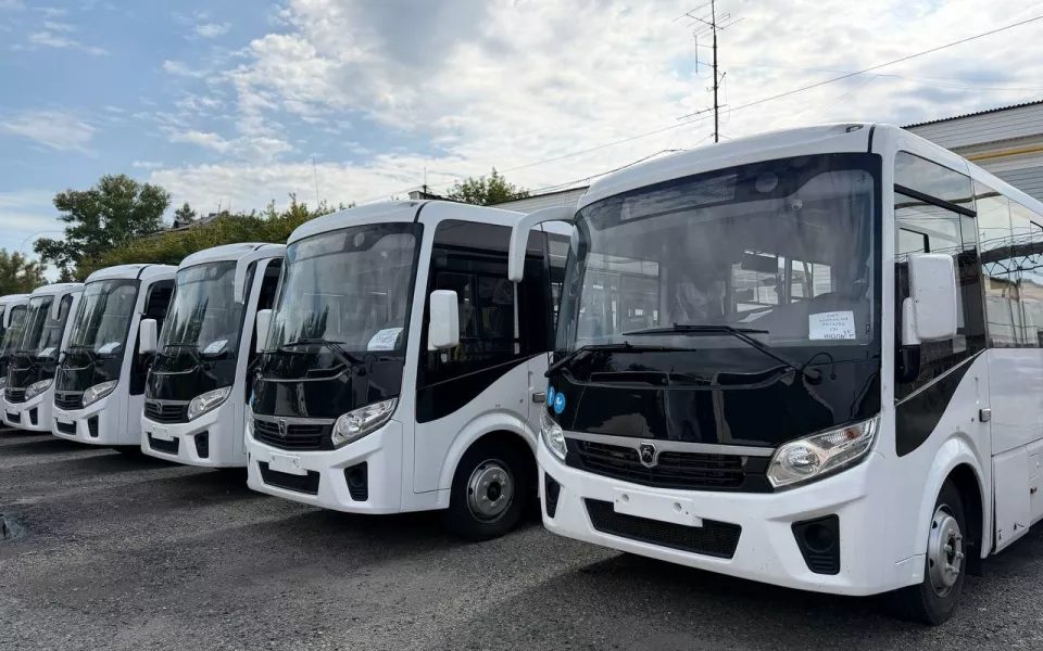 62 новых автобуса поступят в Алтайский край в 2026 году
