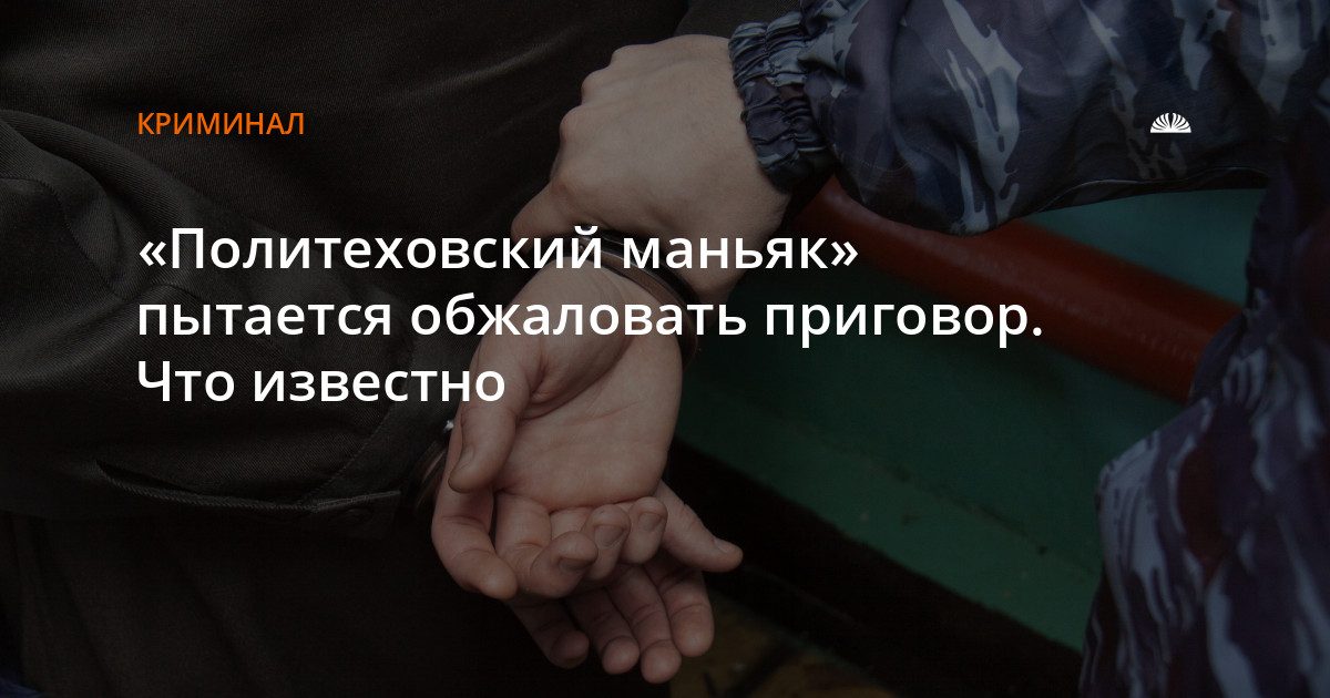 Осужденный за убийства 11 женщин манишин подал кассационную жалобу