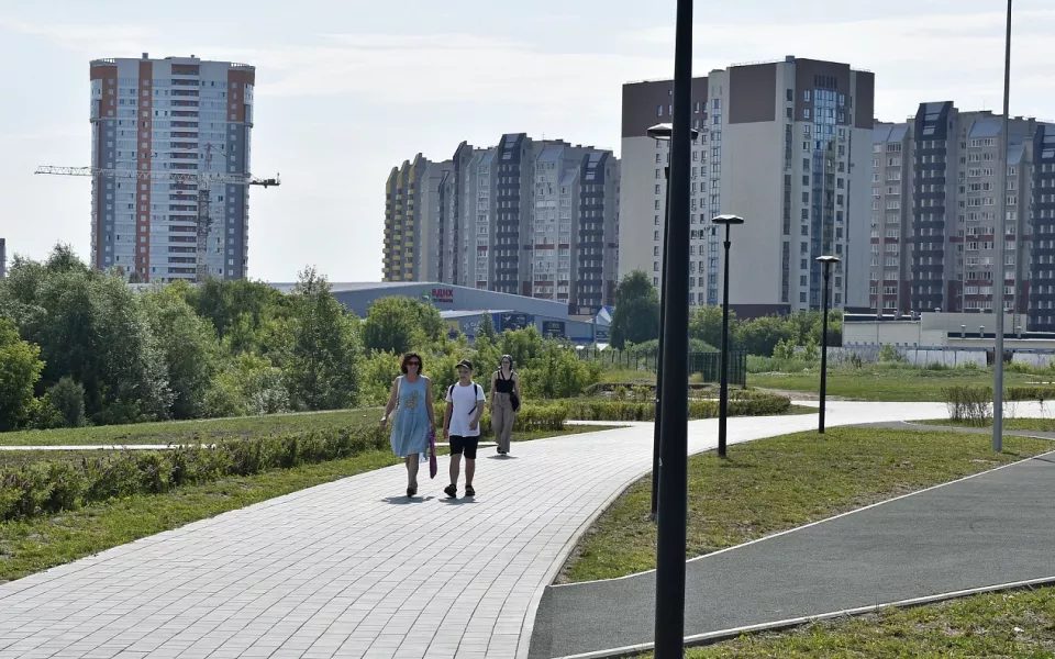 На улице Шумакова второй этап благоустройства сквера: высадят 550 деревьев и проложат дорожки