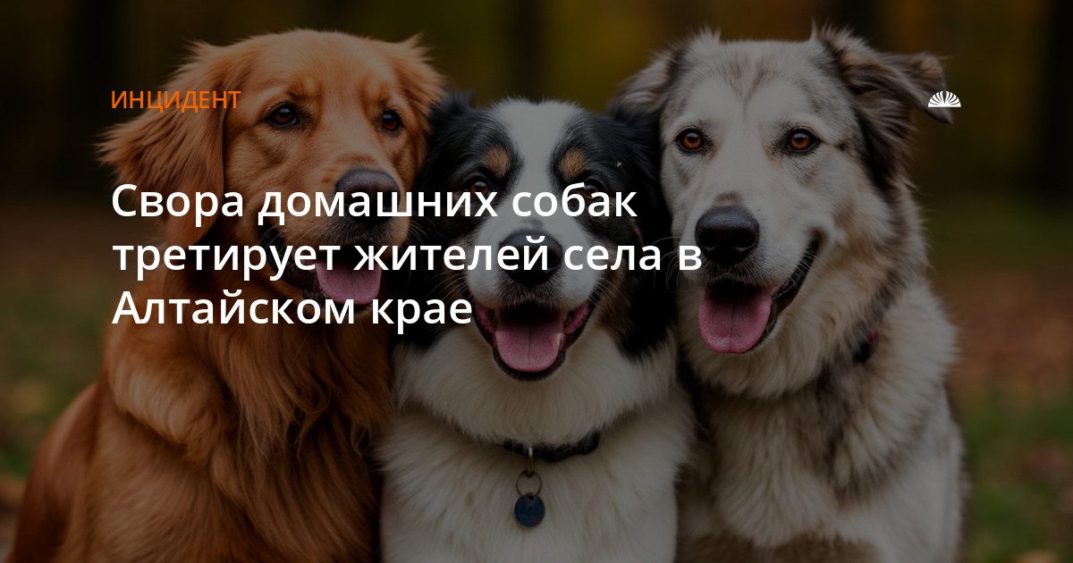 Стая домашних собак терроризирует село Солоновка в Смоленском районе
