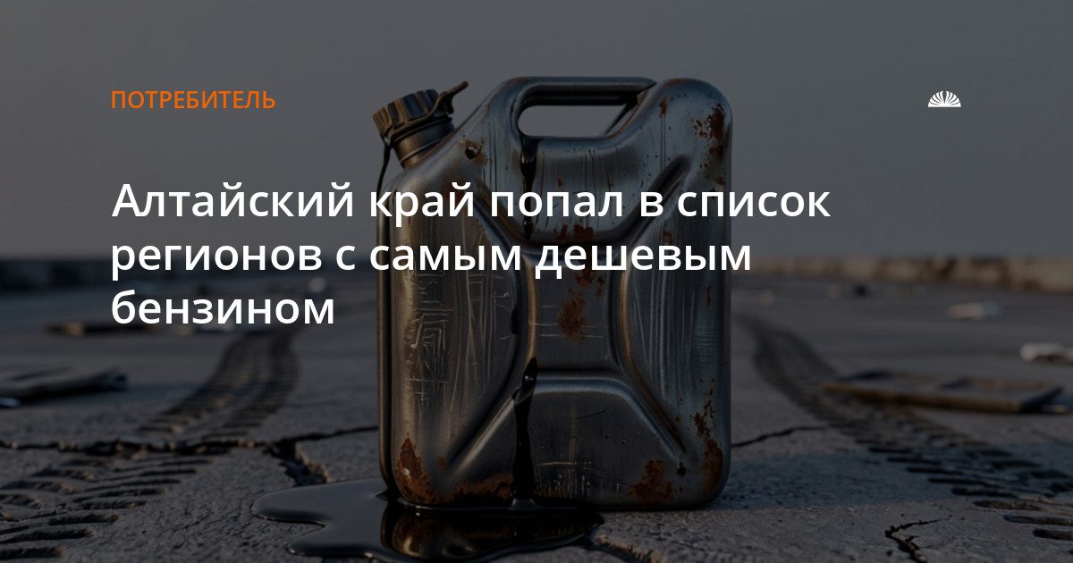 Алтайский край вошел в регионы с самым дешевым бензином