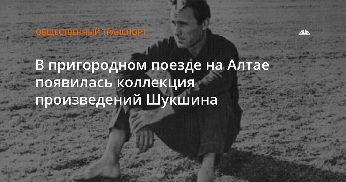 На поезде Барнаул — Бийск появилась библиотека произведений Шукшина