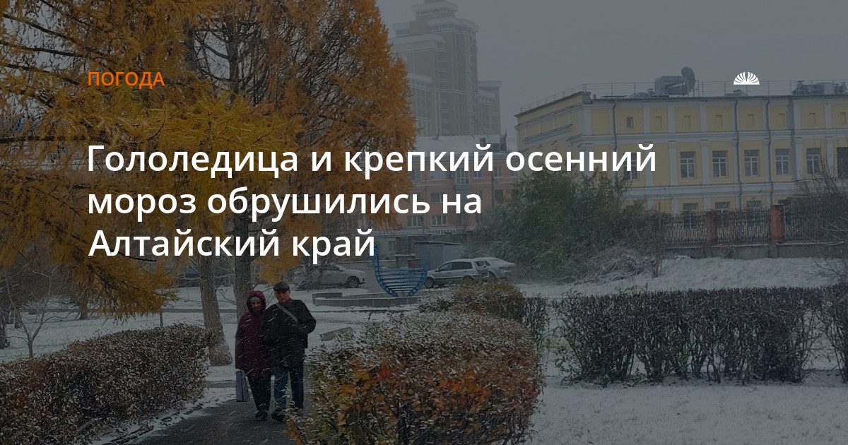 Гололедица и крепкий мороз ожидаются в Алтайском крае в субботу