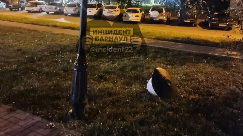 На аллее Георгия Исакова молодые люди сломали фонари и урны