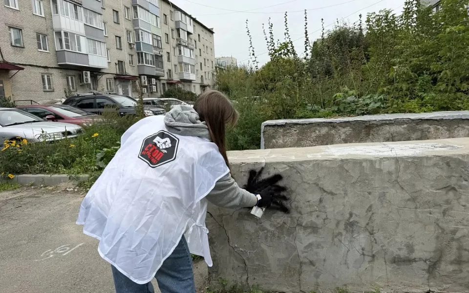 В Барнауле закрасили 20 надписей с рекламой наркотиков