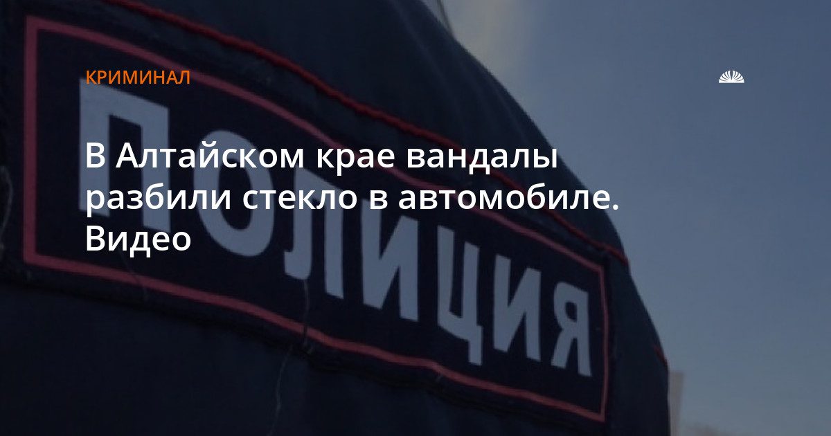 В садоводстве «Трансмаш» вандалы разбили стекло автомобиля