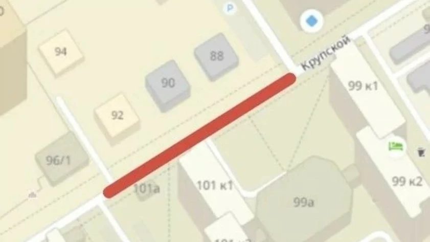 В Барнауле на улице Крупской закроют проезд с 9 по 12 октября
