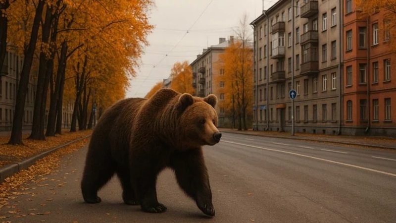 В селе Санниково Первомайского района заметили медведя