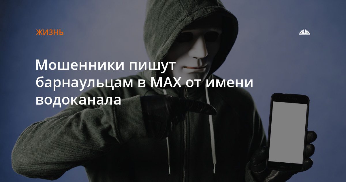 Мошенники рассылают барнаульцам сообщения в MAX от имени водоканала