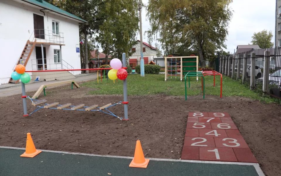 В детском саду № 58 открылся спортивный городок