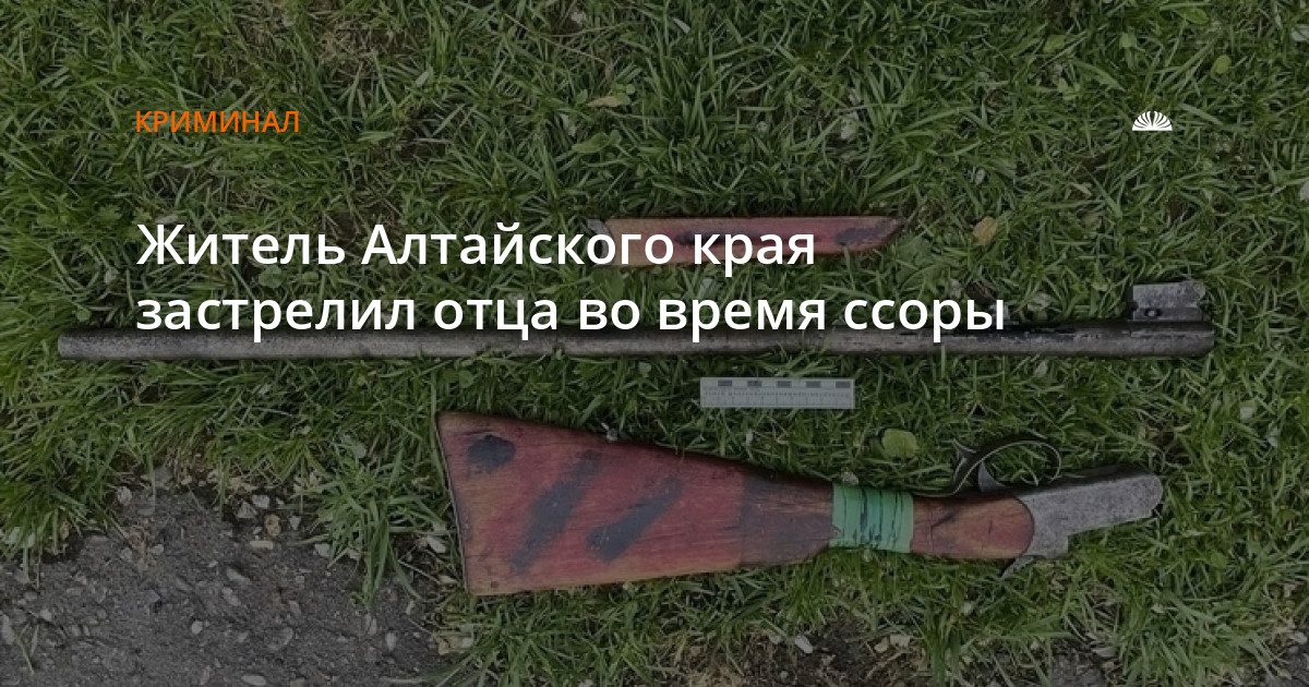 Житель Первомайского района Алтайского края обвиняется в убийстве отца